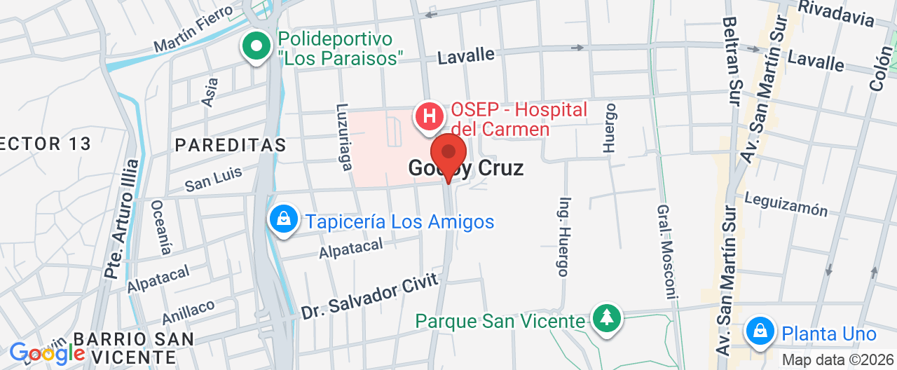Mapa de la ubicación