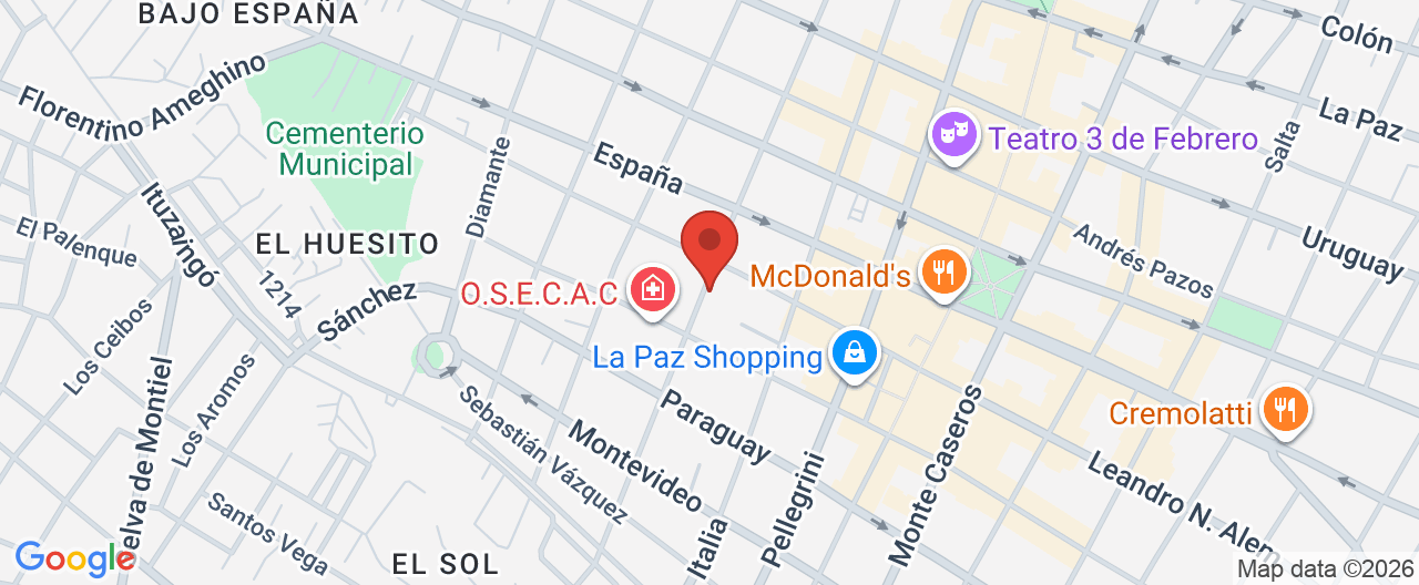 Mapa de la ubicación