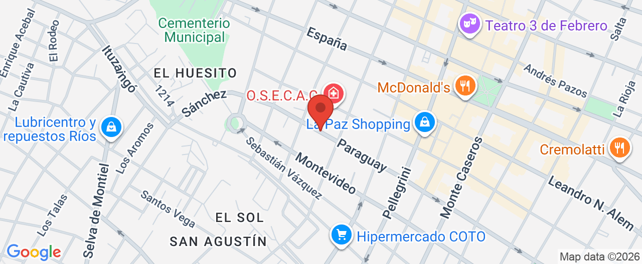 Mapa de la ubicación