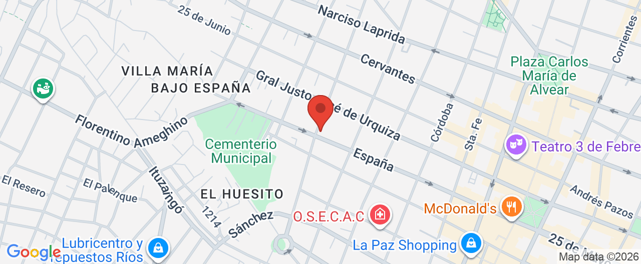 Mapa de la ubicación
