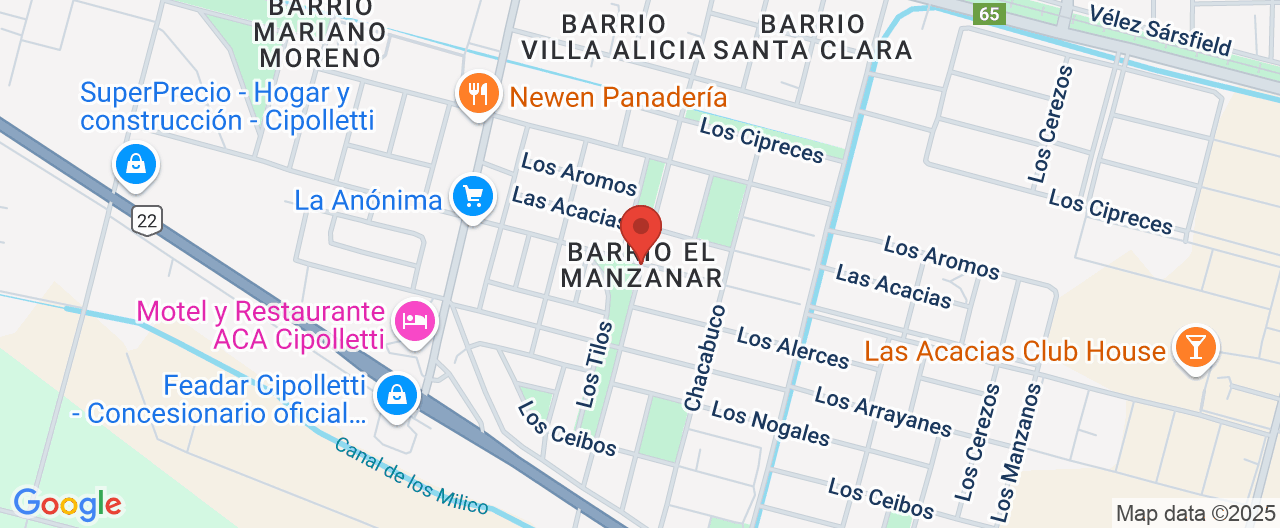Mapa de la ubicación