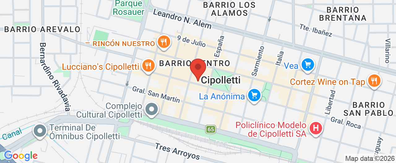 Mapa de la ubicación