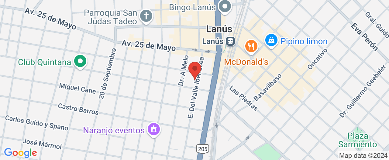 Mapa de la ubicación