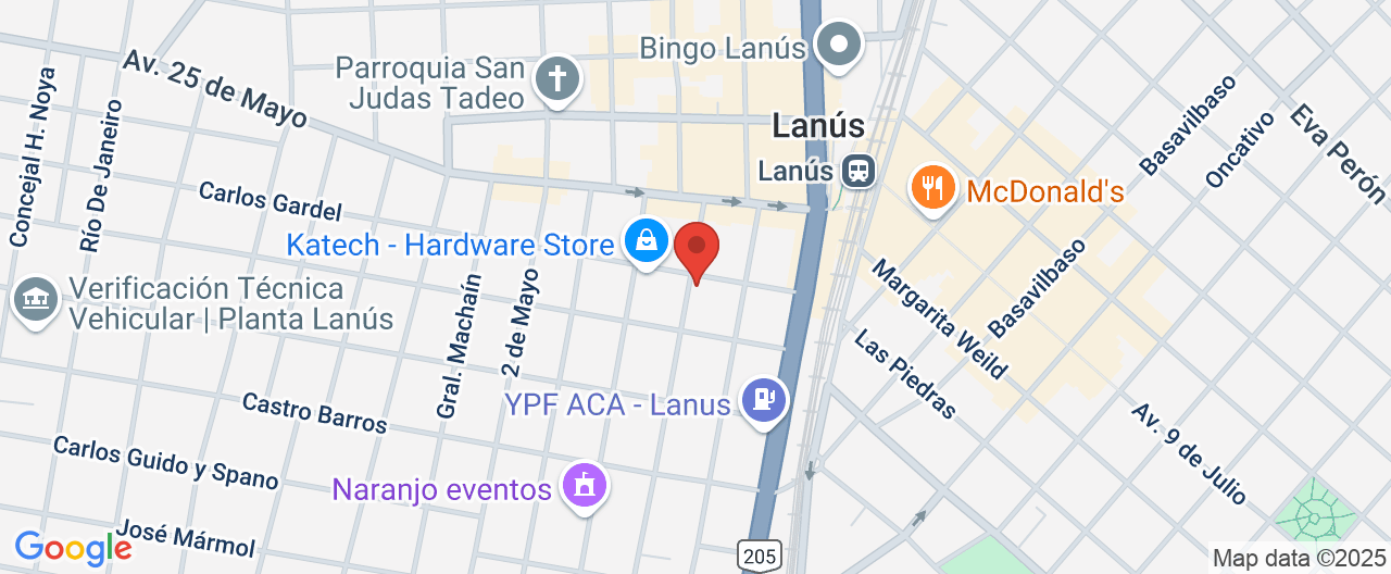 Mapa de la ubicación