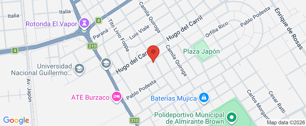 Mapa de la ubicación