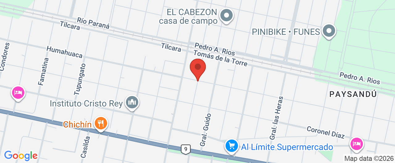 Mapa de la ubicación