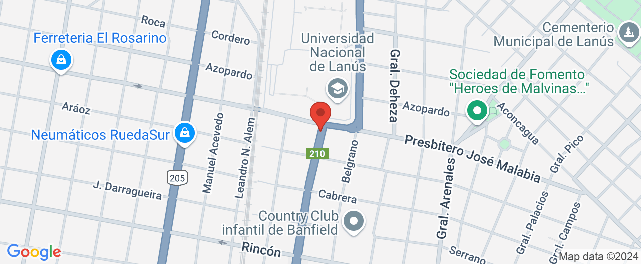 Mapa de la ubicación