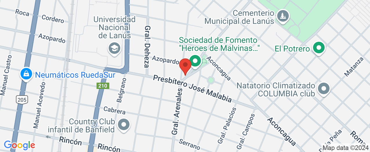 Mapa de la ubicación