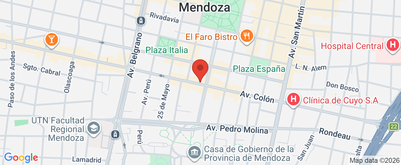 Mapa de la ubicación