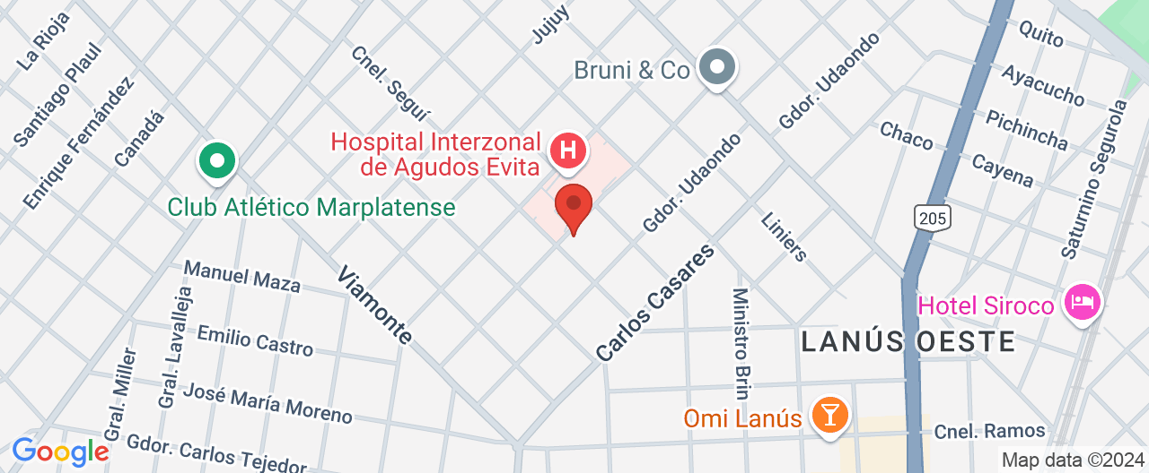 Mapa de la ubicación