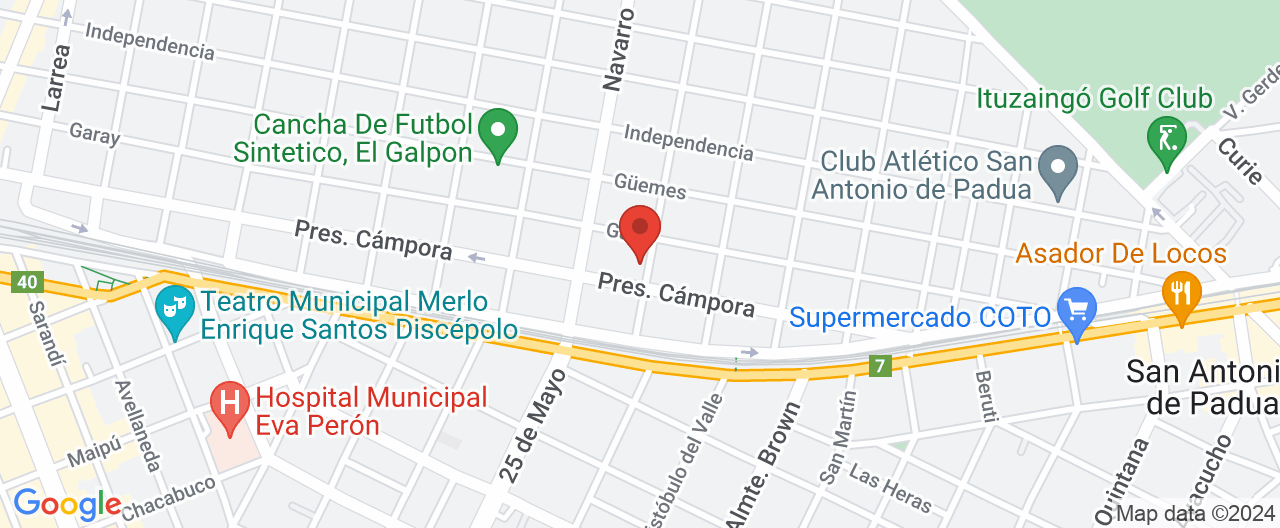 Mapa de la ubicación