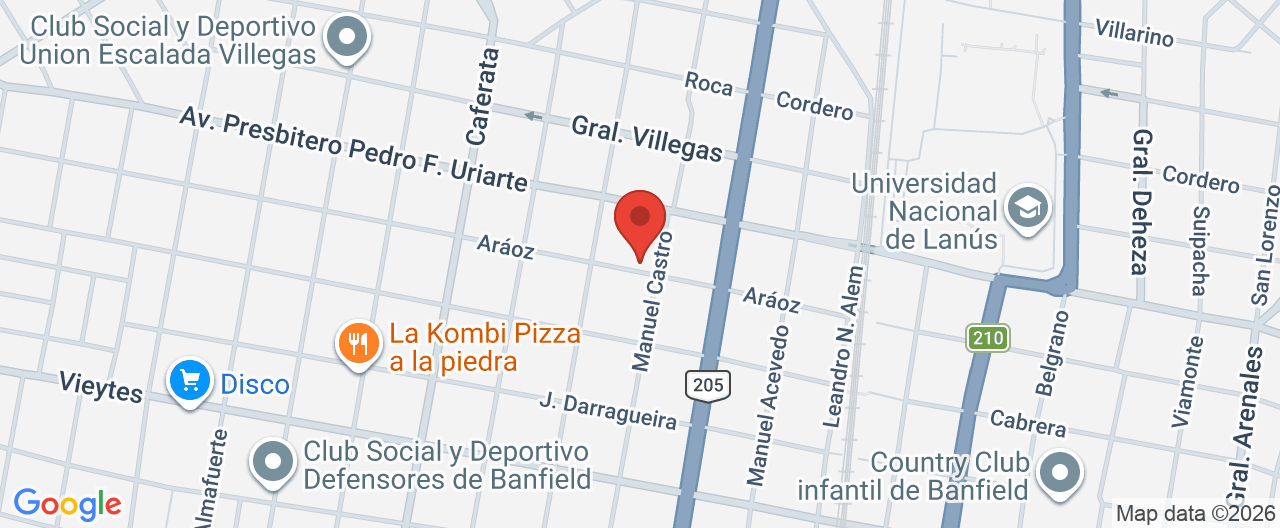 Mapa de la ubicación
