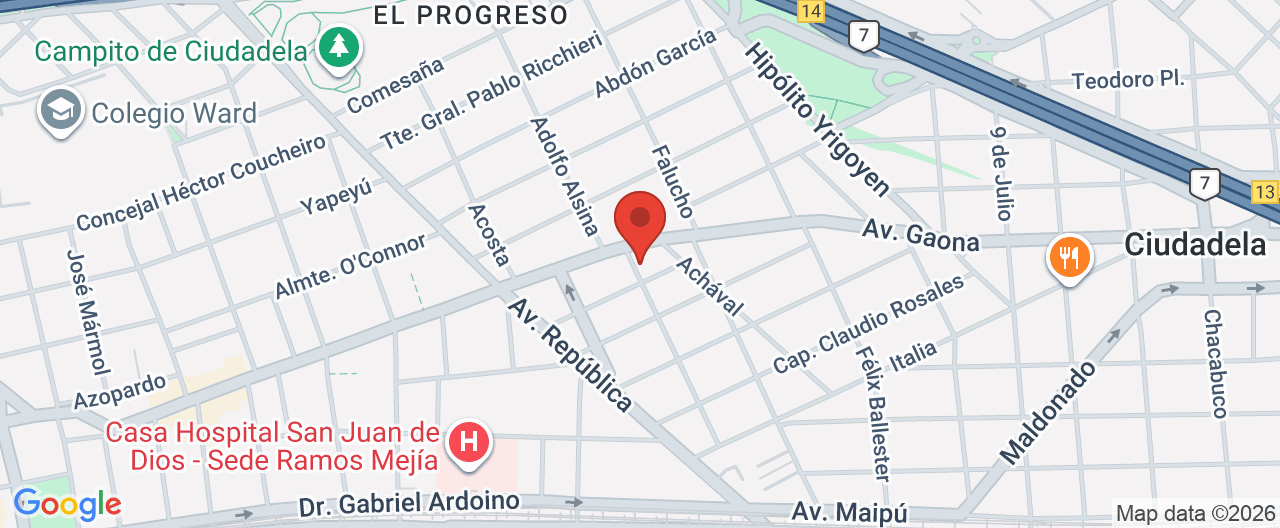 Mapa de la ubicación