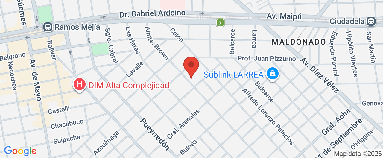 Mapa de la ubicación