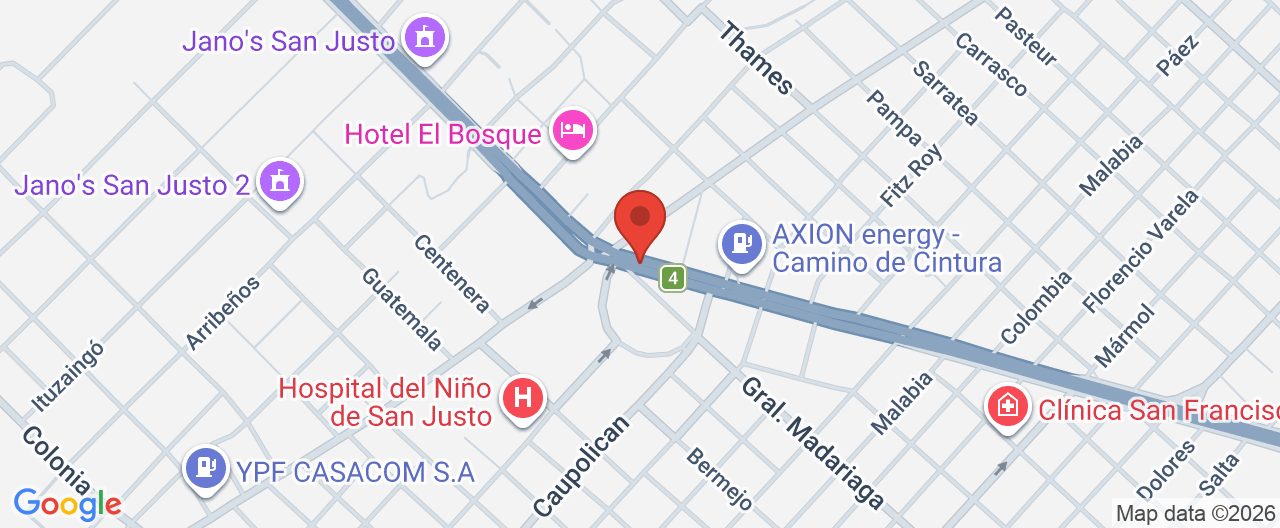 Mapa de la ubicación