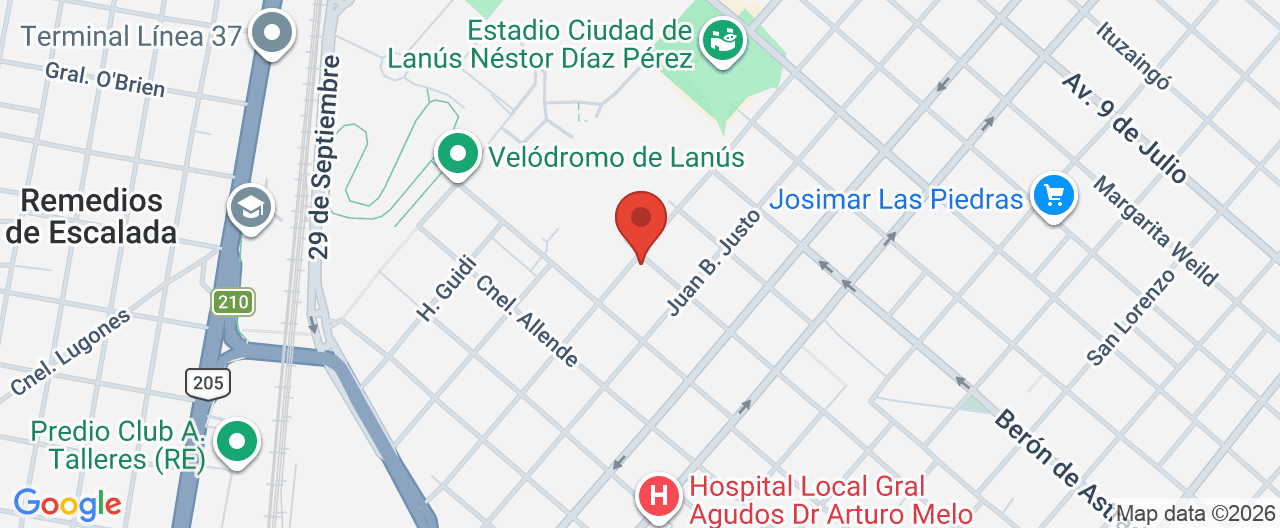 Mapa de la ubicación
