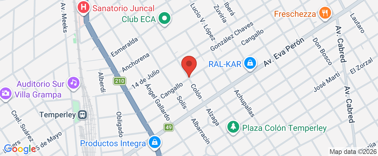 Mapa de la ubicación