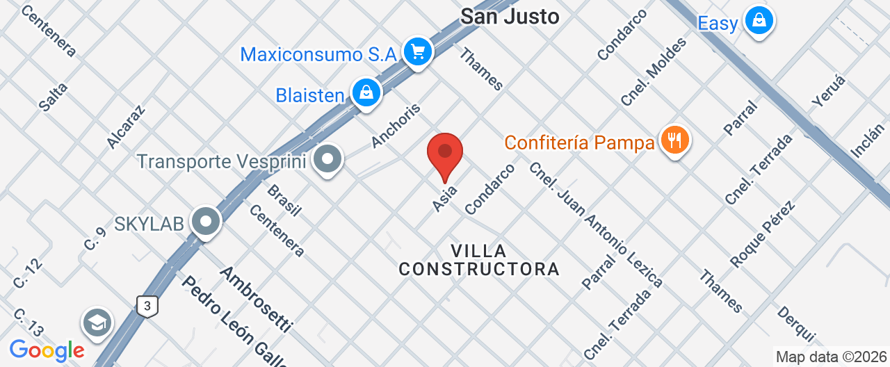 Mapa de la ubicación