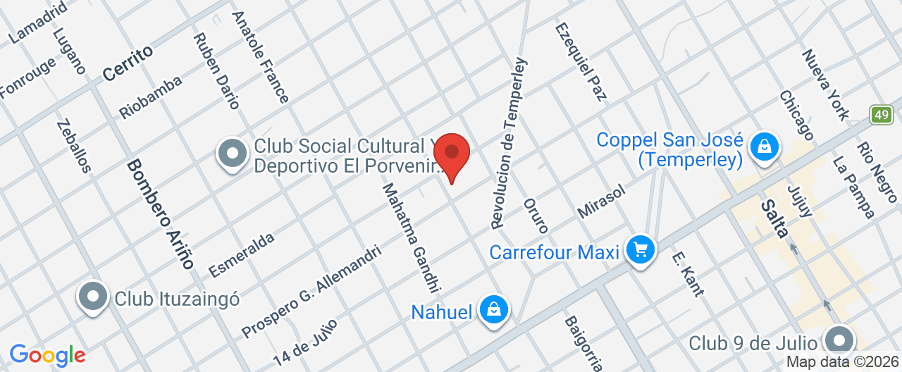 Mapa de la ubicación