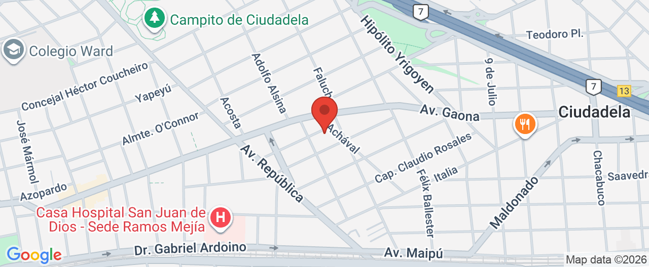 Mapa de la ubicación