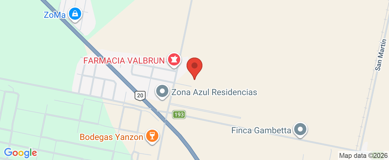Mapa de la ubicación