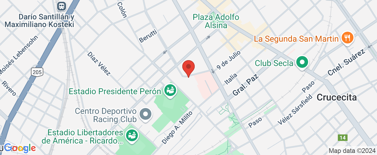 Mapa de la ubicación