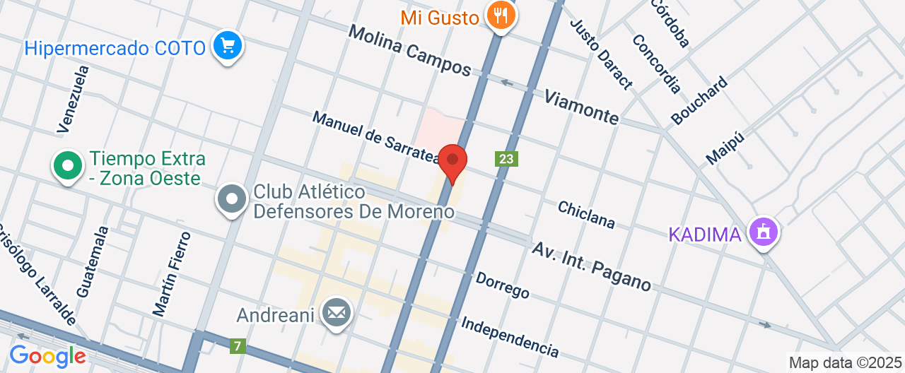 Mapa de la ubicación
