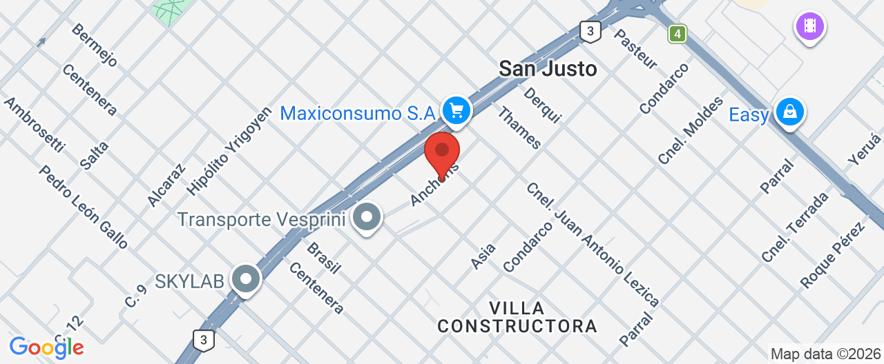 Mapa de la ubicación