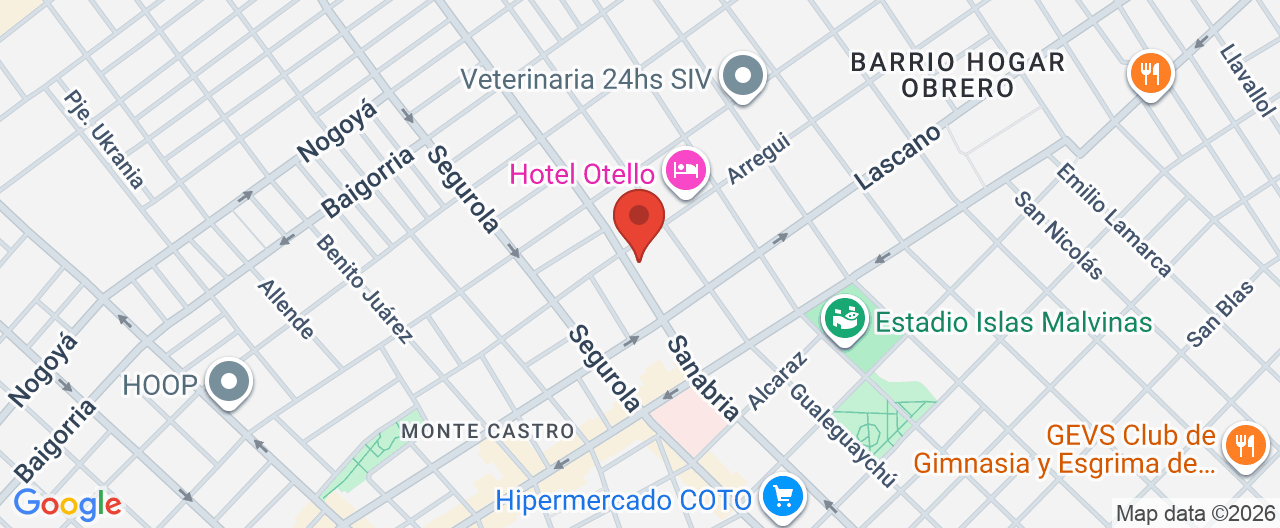 Mapa de la ubicación