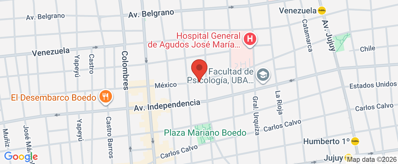 Mapa de la ubicación
