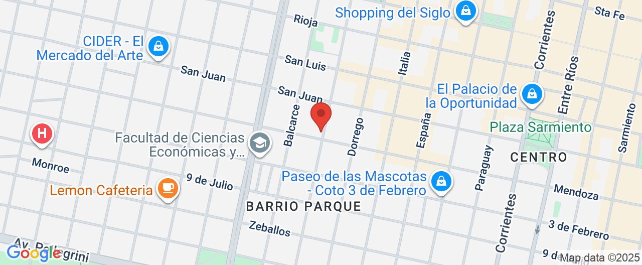 Mapa de la ubicación