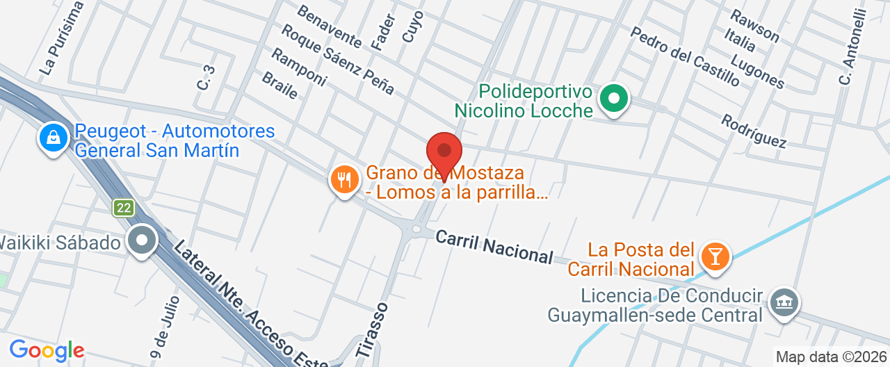 Mapa de la ubicación