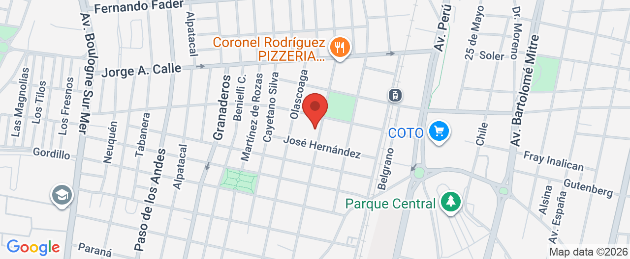 Mapa de la ubicación