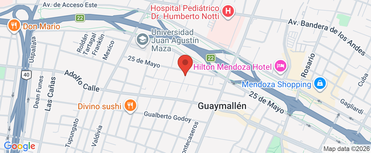 Mapa de la ubicación