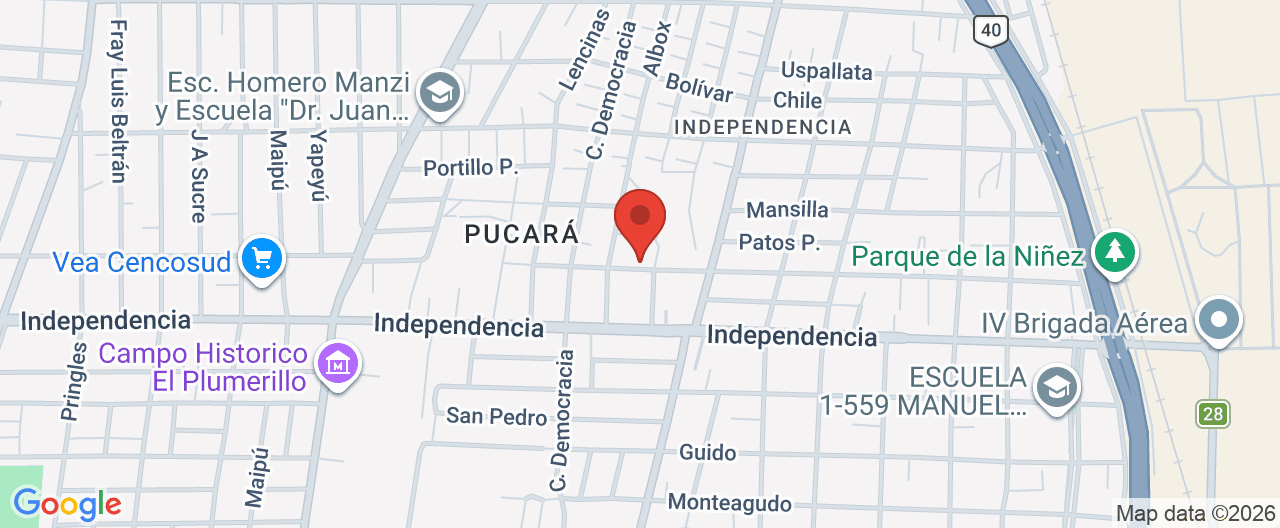 Mapa de la ubicación