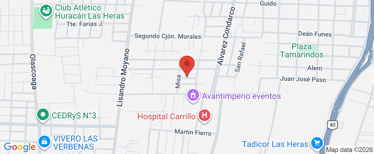 Mapa de la ubicación