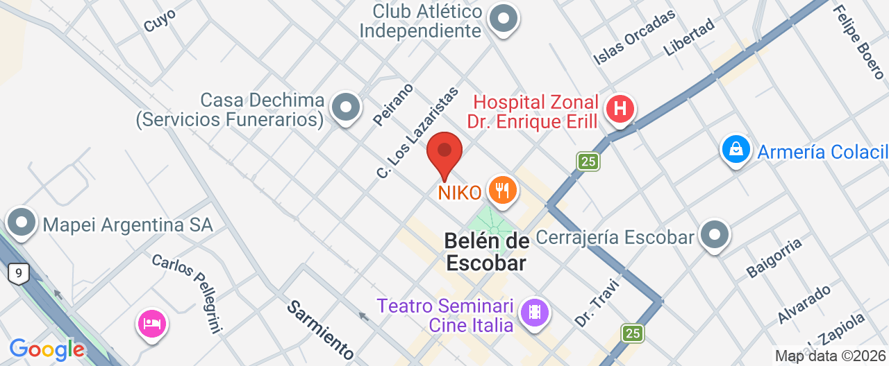 Mapa de la ubicación