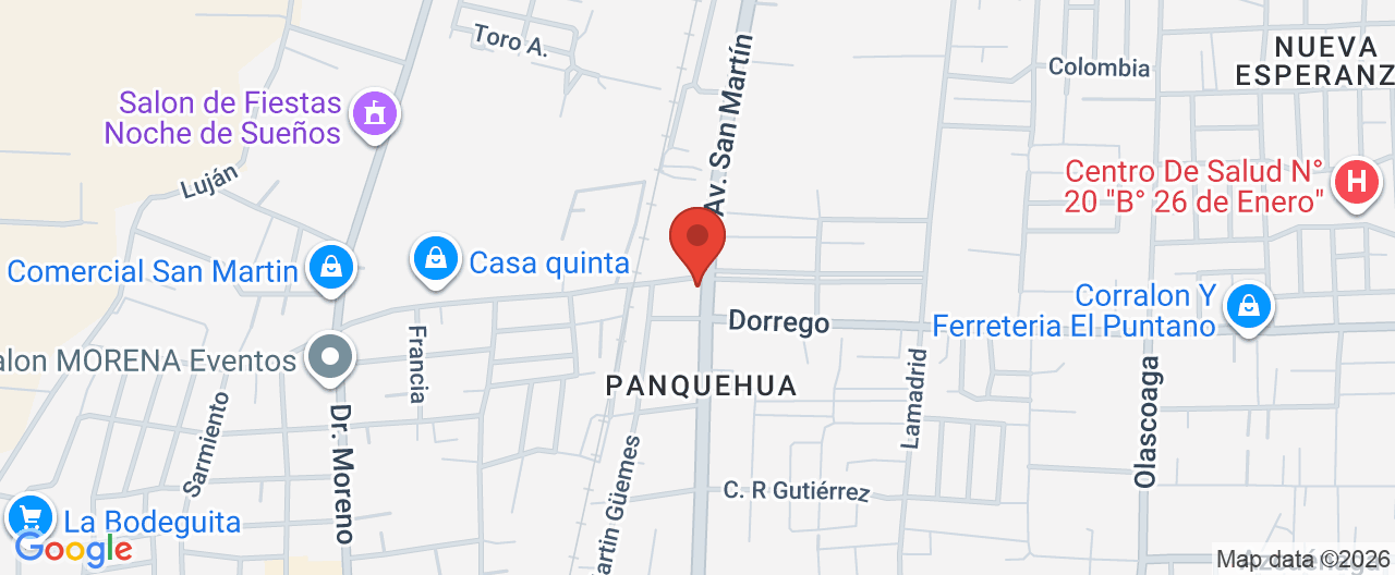 Mapa de la ubicación
