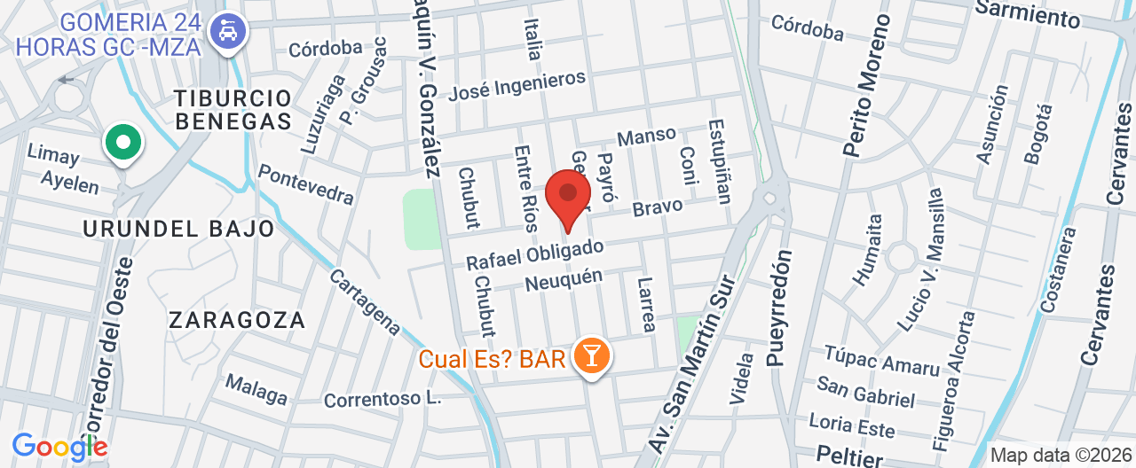 Mapa de la ubicación