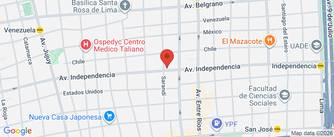 Mapa de la ubicación