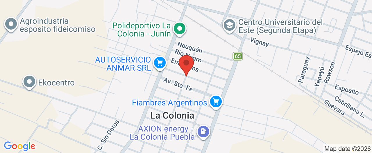 Mapa de la ubicación