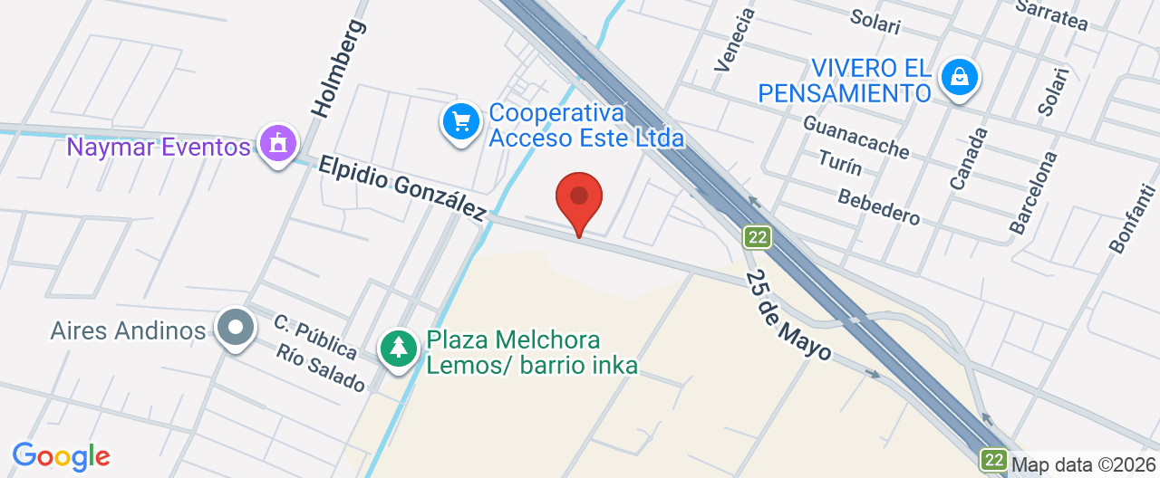 Mapa de la ubicación