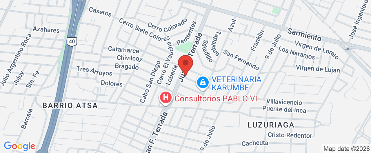 Mapa de la ubicación