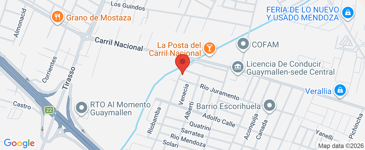 Mapa de la ubicación