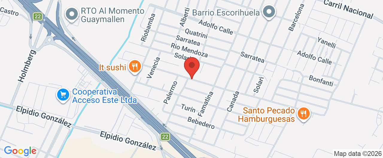 Mapa de la ubicación