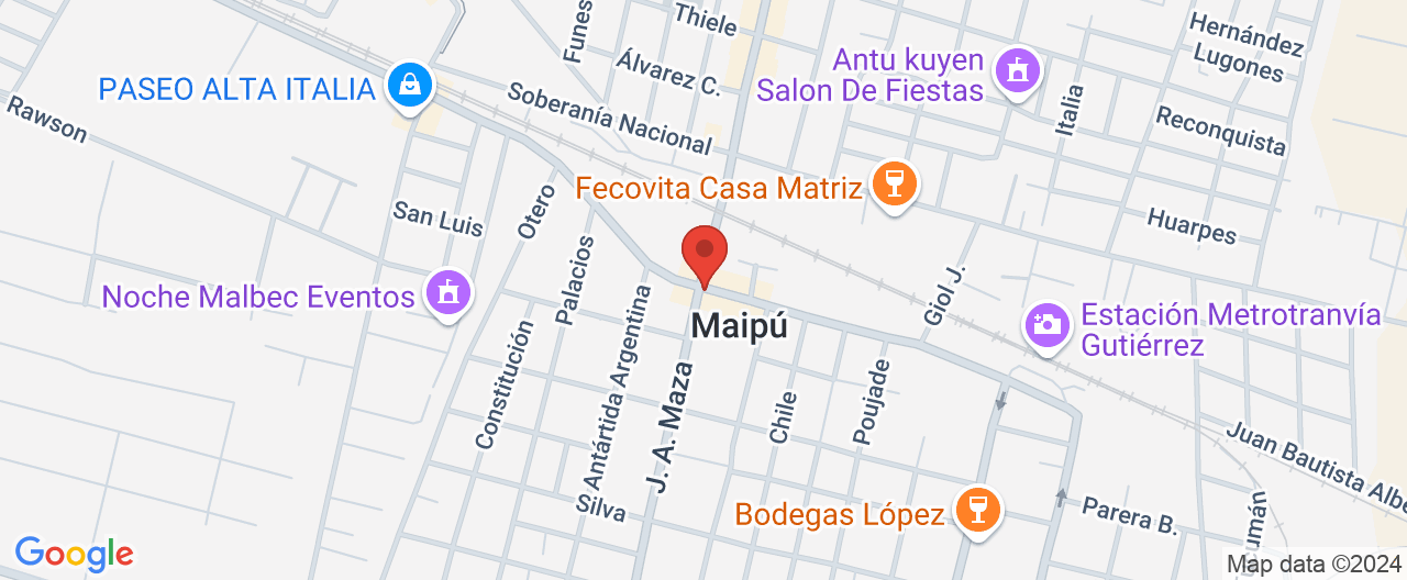 Mapa de la ubicación