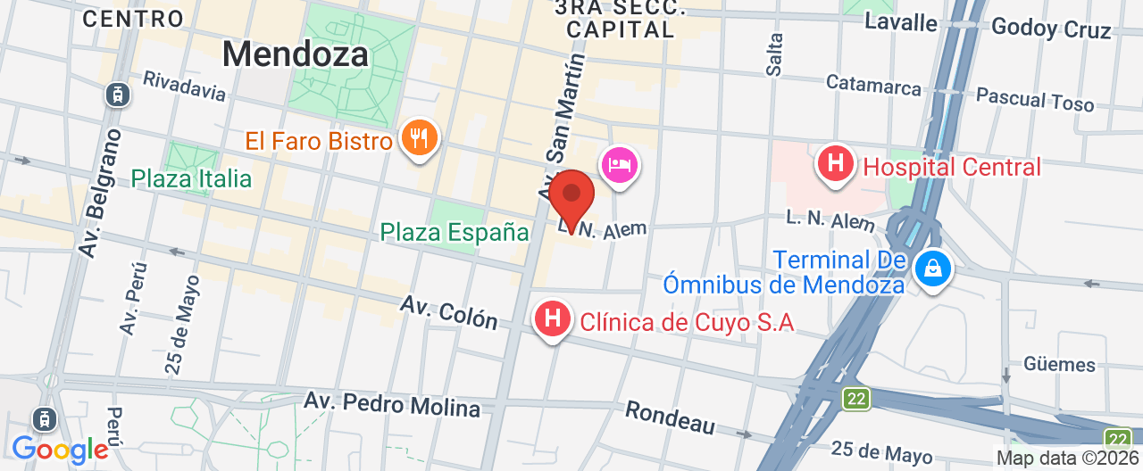 Mapa de la ubicación