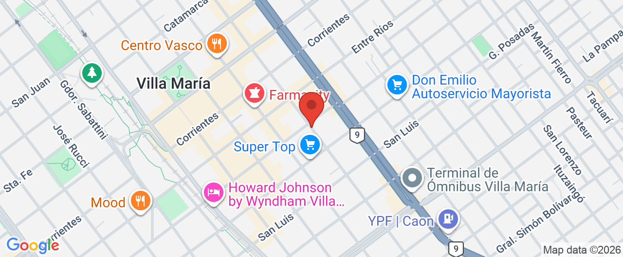Mapa de la ubicación