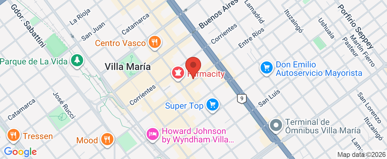Mapa de la ubicación