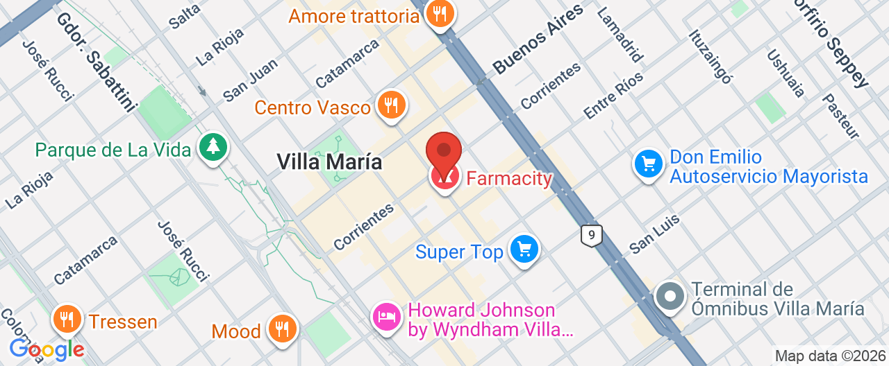 Mapa de la ubicación